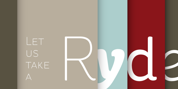 45215 St Ryde font preview
