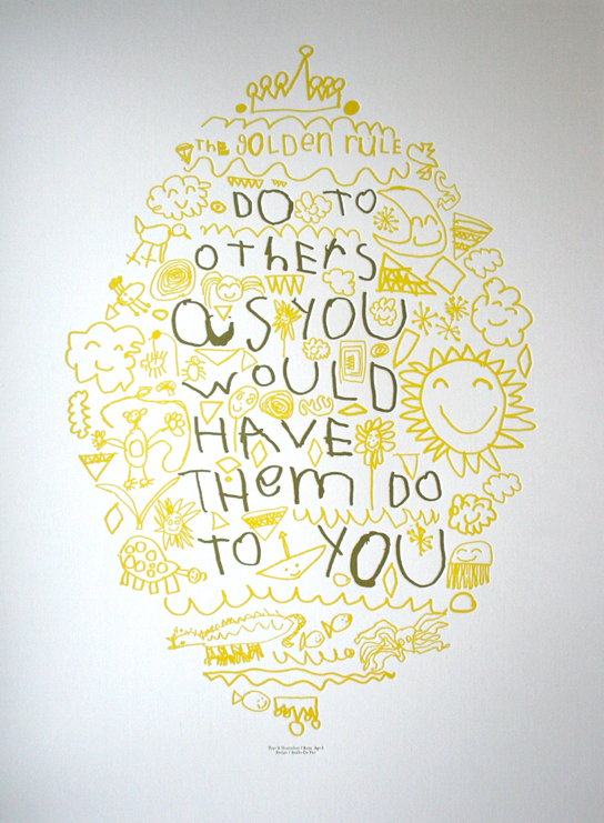 Picture 10 golden rule poster