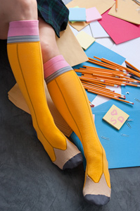 Picture 1 ashi dashi pencil knee high socks