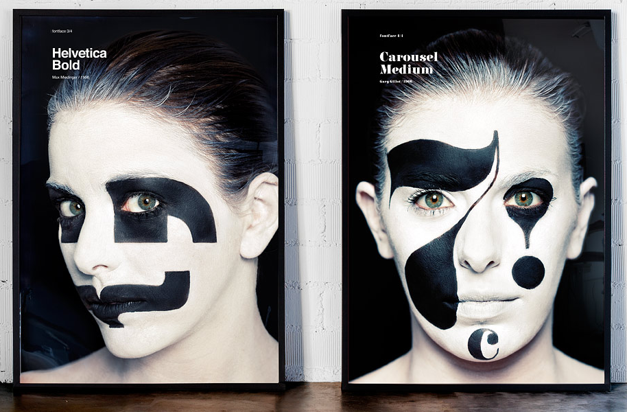 Picture 5 font face posters